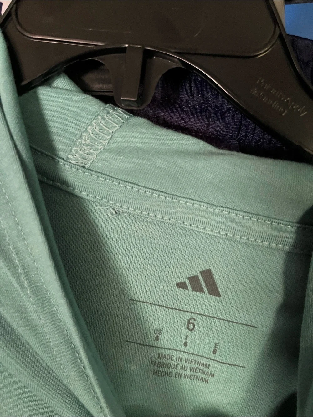adidas Kids Set Green Shirt and Navy Track Pants with White Side Stripes